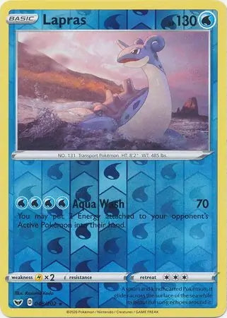 Sword & Shield Lapras #48/202 reverse holo